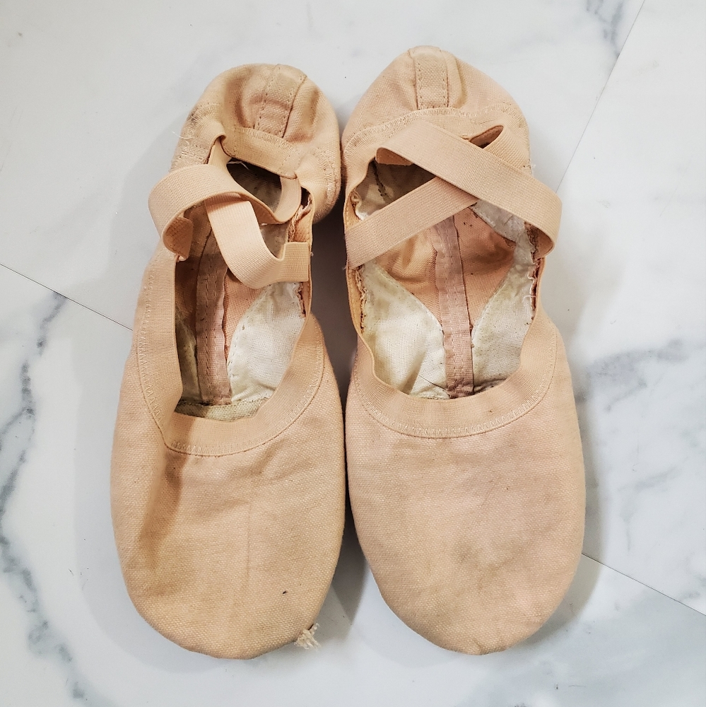 BLOCH Pro Elastic Very Used Ballet Slippers Flats Pink Size 6